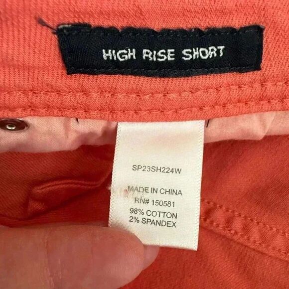 Flag & Anthem Rust Orange Cotton Blend Casual High Rise Sporty Comfy Soft Premiu - Picture 7 of 12